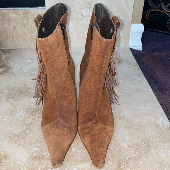 💚 Charles David ankle fringe boots - Picture 2 of 6